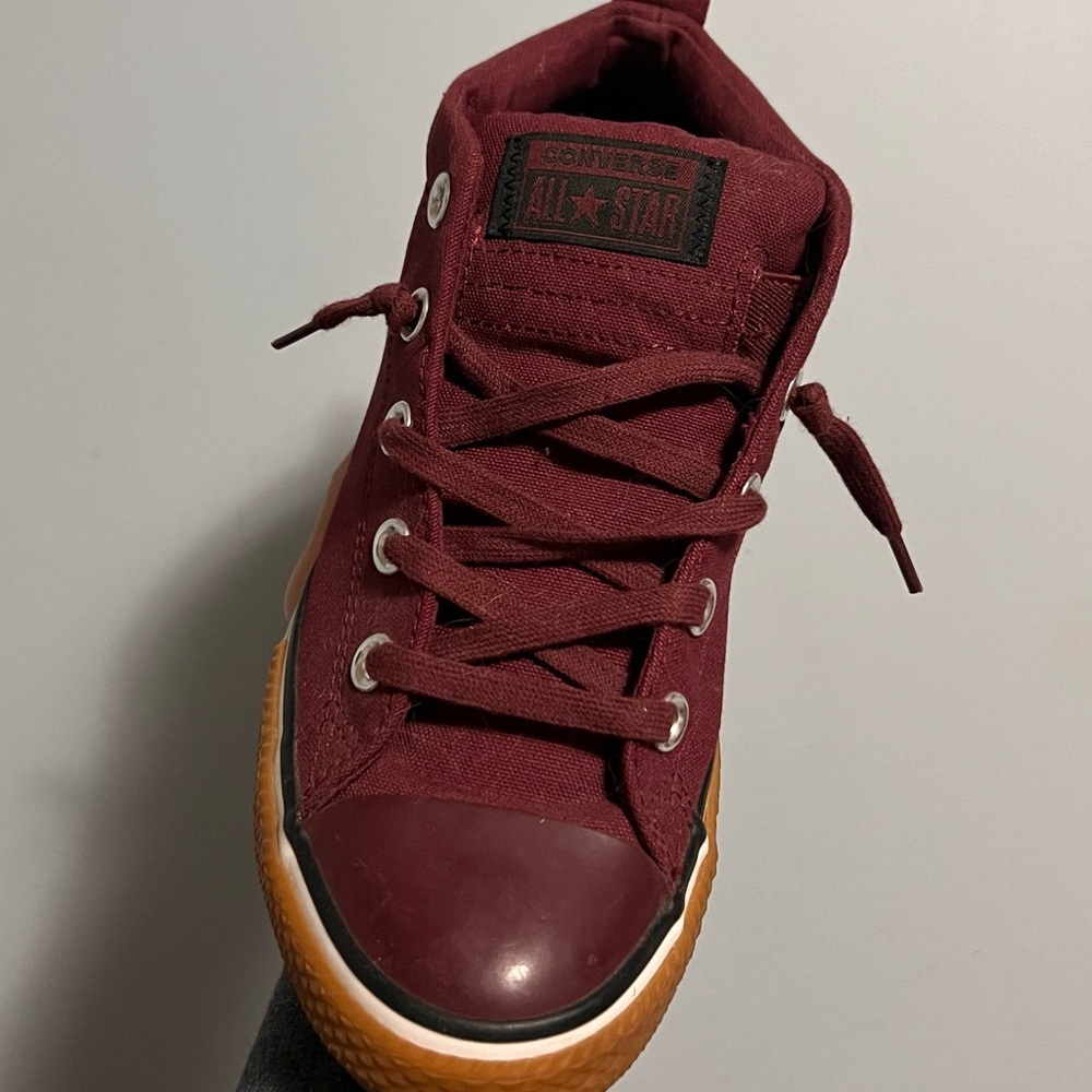 Burgundy Converse